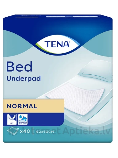 Tena Bed Normal пеленки 60 x 60 см, 40 шт. | internetaptieka.lv