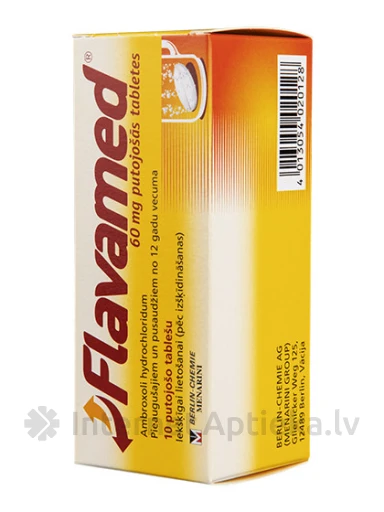 Flavamed 60 mg, 10 kihisevat tabletti | internetaptieka.lv