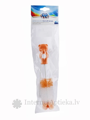 Canpol щетка для бутылочек и сосок, с губкой, 1 шт. | internetaptieka.lv