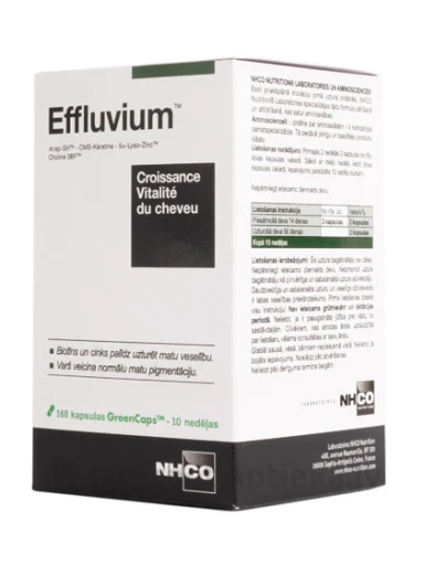 Effluvium matu veselībai, 168 kapsulas | internetaptieka.lv