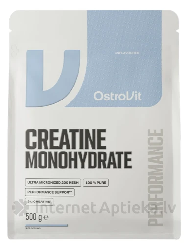 OstroVit Creatine Monohydrate pulveris (natural, sport blue), 500 g | internetaptieka.lv