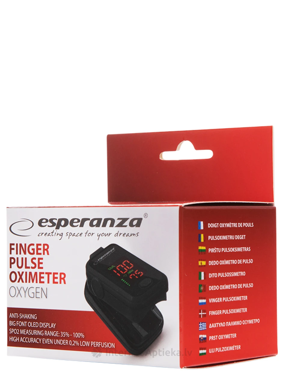 Pulssoksümeeter Esperanza ECO001, 1 tk. | internetaptieka.lv