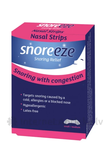 Snoreeze назальные полоски S/M, 10 шт. | internetaptieka.lv