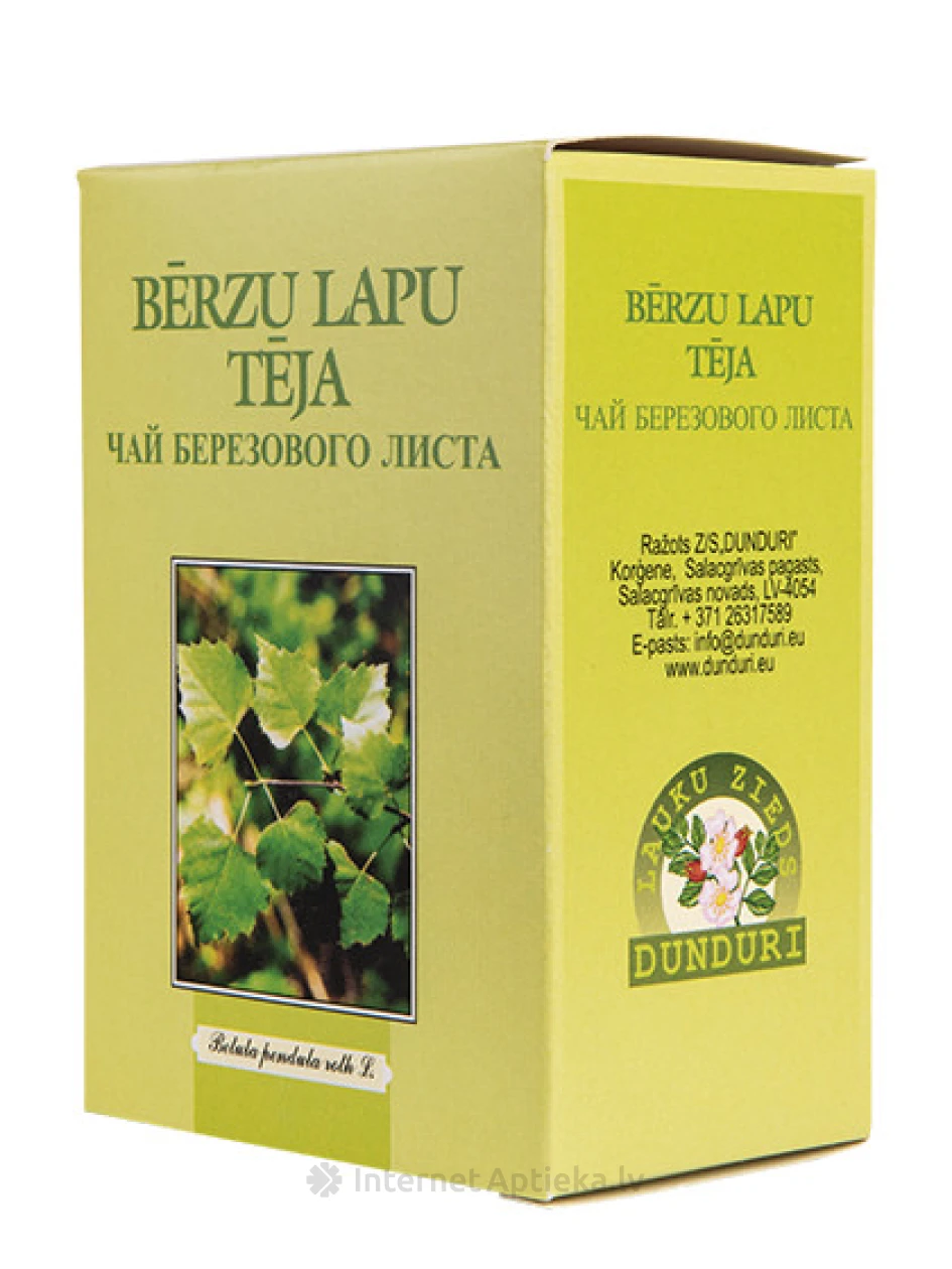 Dunduri Bērzu lapu tēja, 25 g | internetaptieka.lv