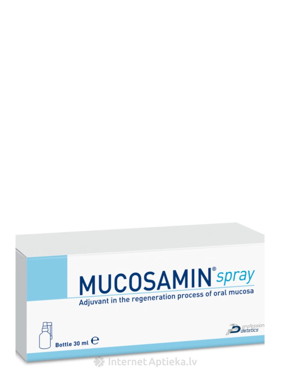 Mucosamin aerosols izsmidzināšanai mutes dobumā, 30 ml | internetaptieka.lv