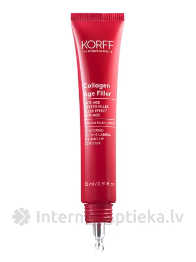 KORFF COLLAGEN AGE FILLER vananemisvastane toode silma- ja huulekontuurile, 15 ml | internetaptieka.lv