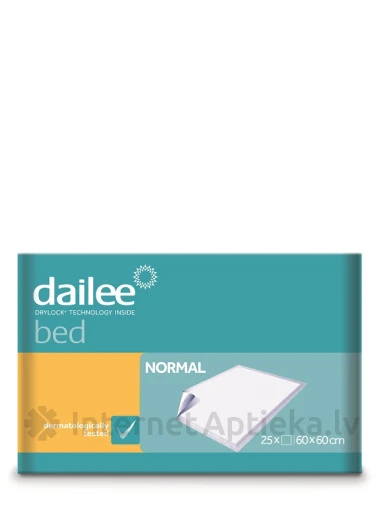 Dailee Bed Normal 60 х 60 см пеленки, 25 шт. | internetaptieka.lv