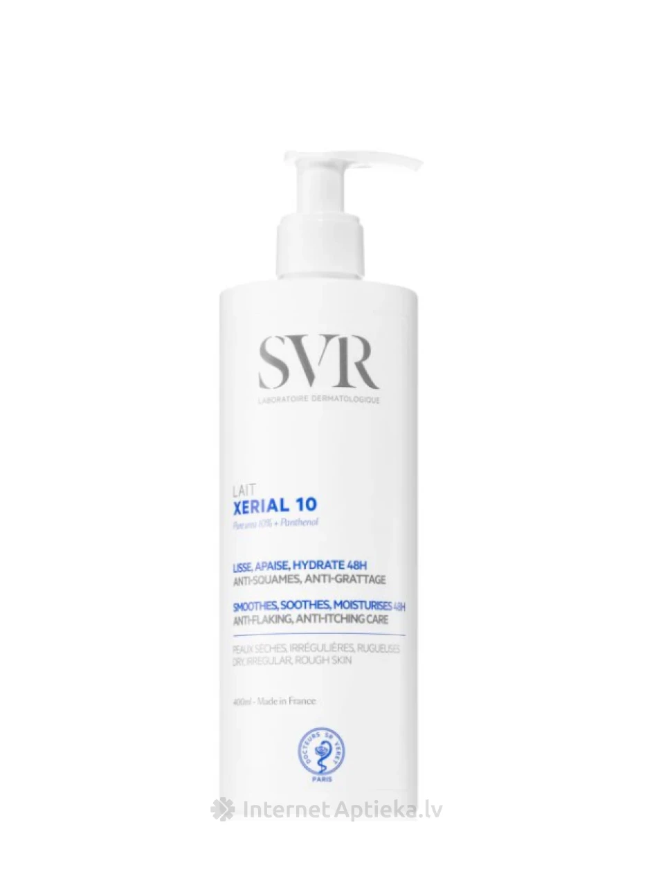 SVR XERIAL 10 LAIT mitrinošs ķermeņa pieniņš ar tīru urīnvielu (10%), 400 ml | internetaptieka.lv