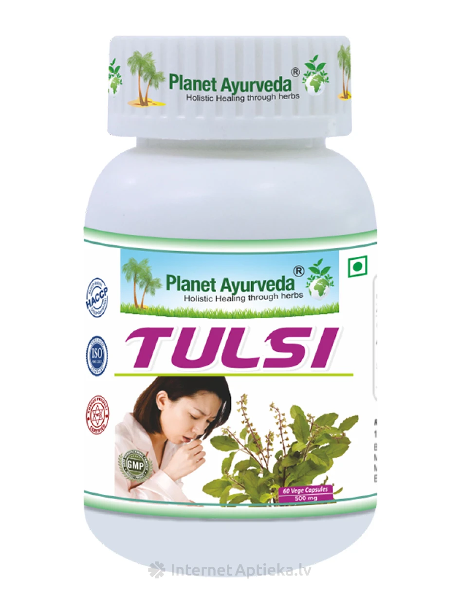 Planet Ayurveda® Tulsi Organic, 60 kapsulas | internetaptieka.lv