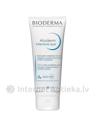 BIODERMA Atoderm Intensive крем для атопичной кожи век, 100 мл | internetaptieka.lv