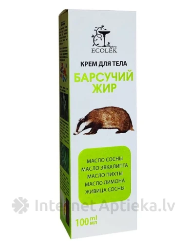 Ecolek Āpšu tauku krēms ķermenim, 100 ml | internetaptieka.lv