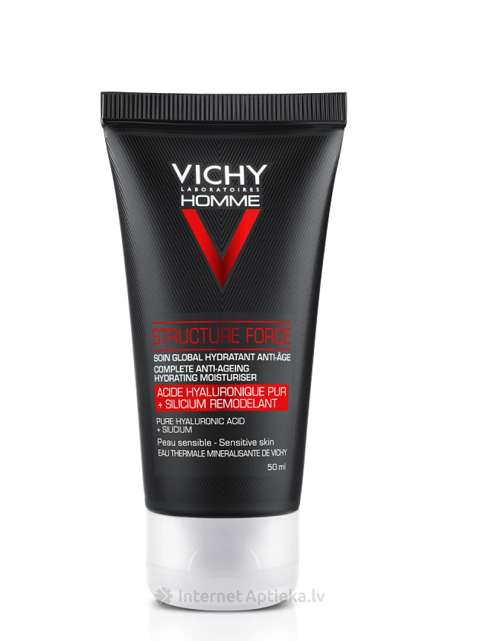Vichy Homme Structure Force Structure force укрепляющий крем против морщин, 50 ml, 50 мл | internetaptieka.lv
