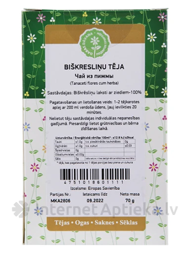 Tēja Biškrēsliņu, 70 g | internetaptieka.lv