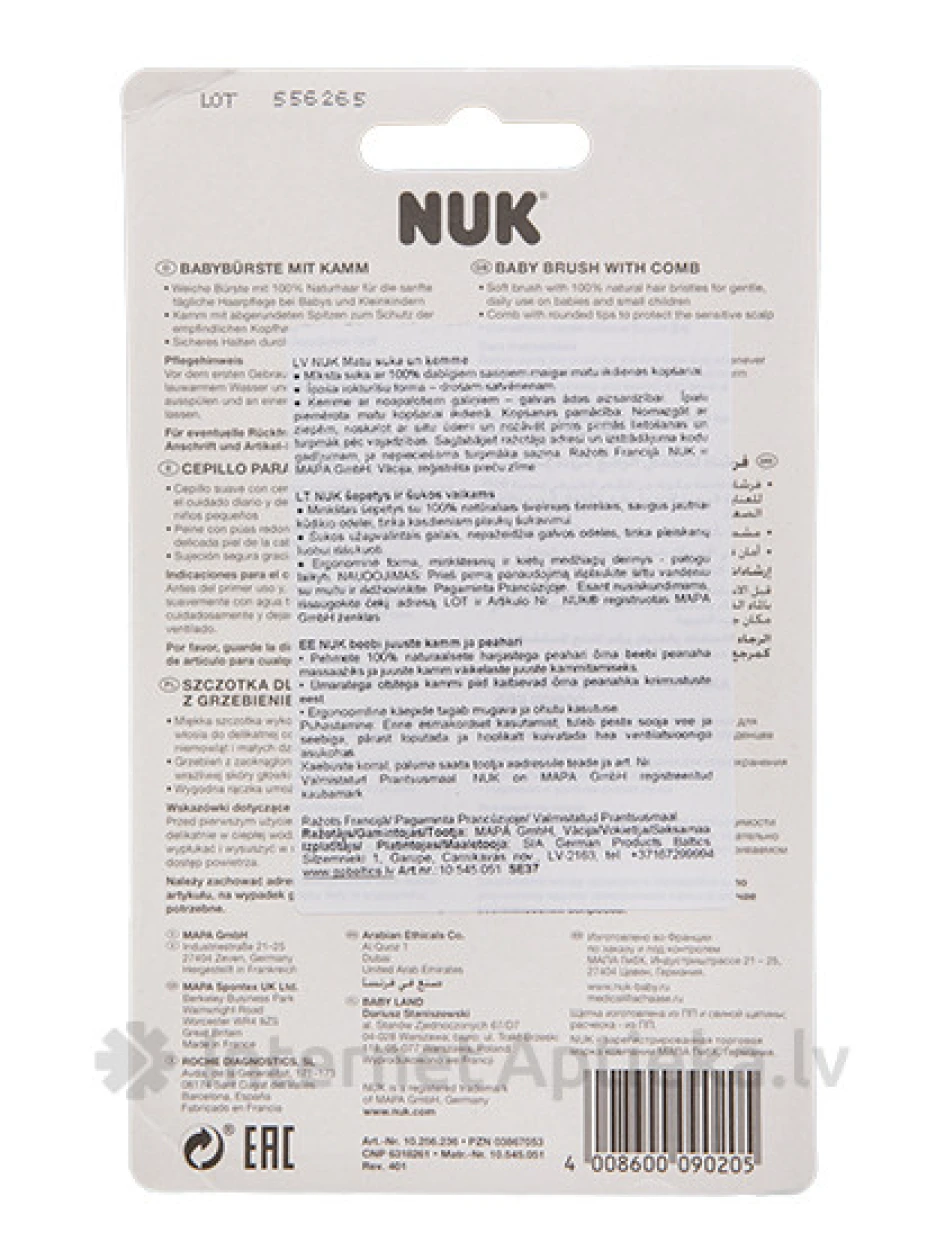 Nuk Hair hari ja kamm, 1 tk. | internetaptieka.lv