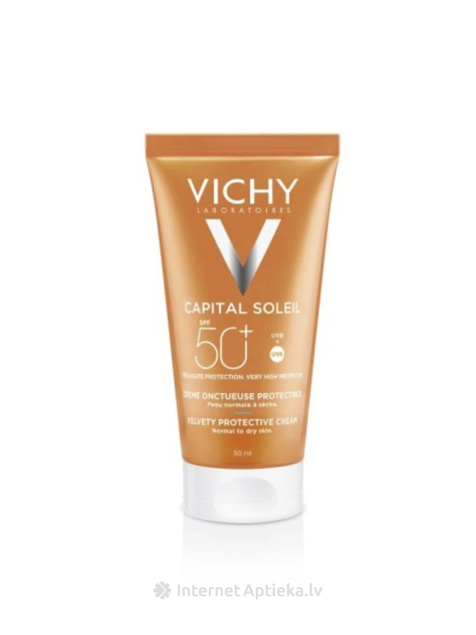 Capital Soleil Velvety sejas aizsargkrēms SPF 50+, 50 ml | internetaptieka.lv
