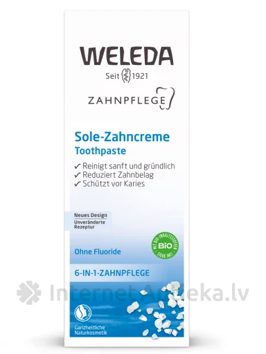 Weleda zobu pasta ar sāli, 75 ml | internetaptieka.lv