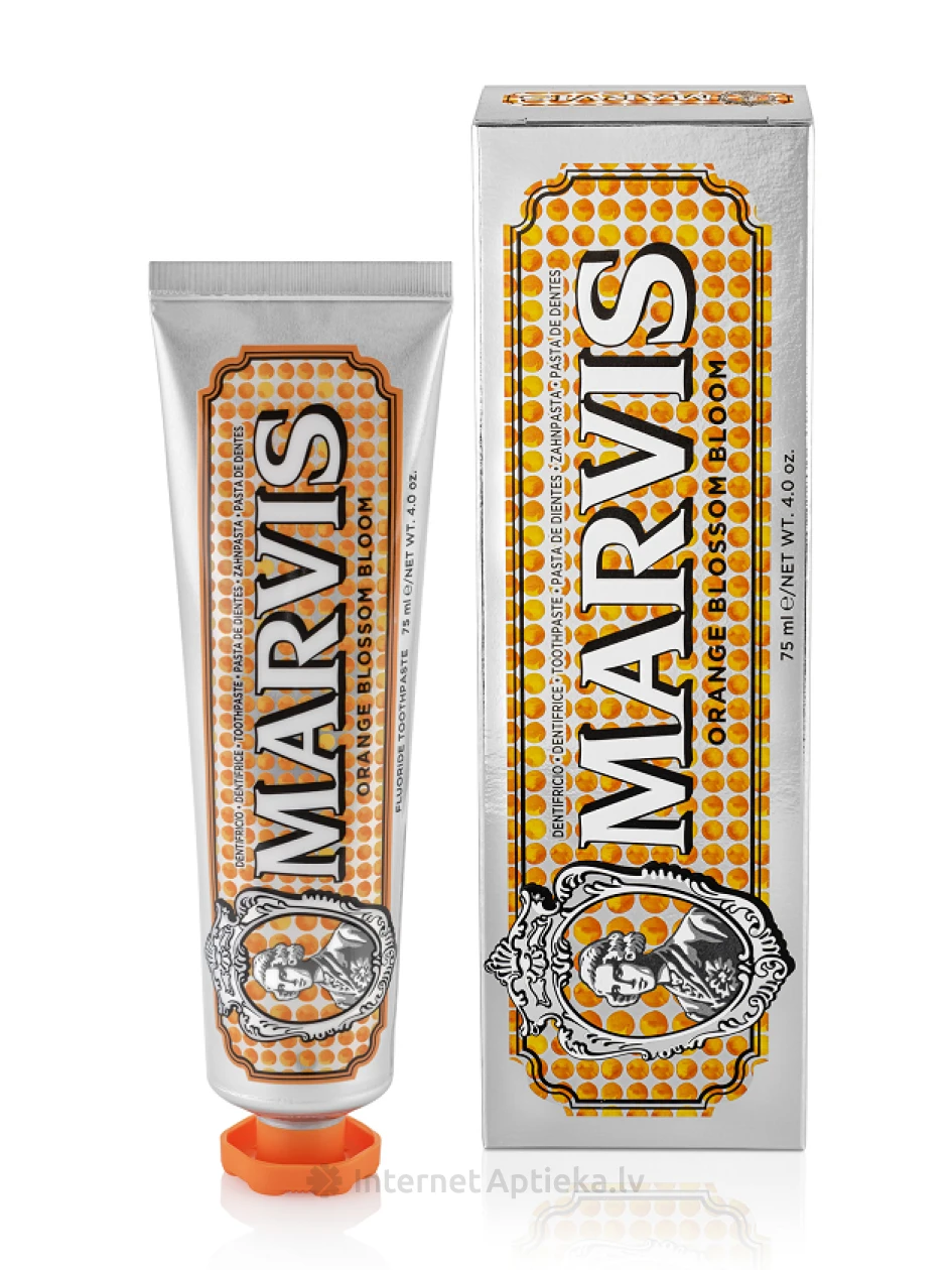 MARVIS apelsīnu ziedu un piparmētru zobu pasta, 75 ml | internetaptieka.lv