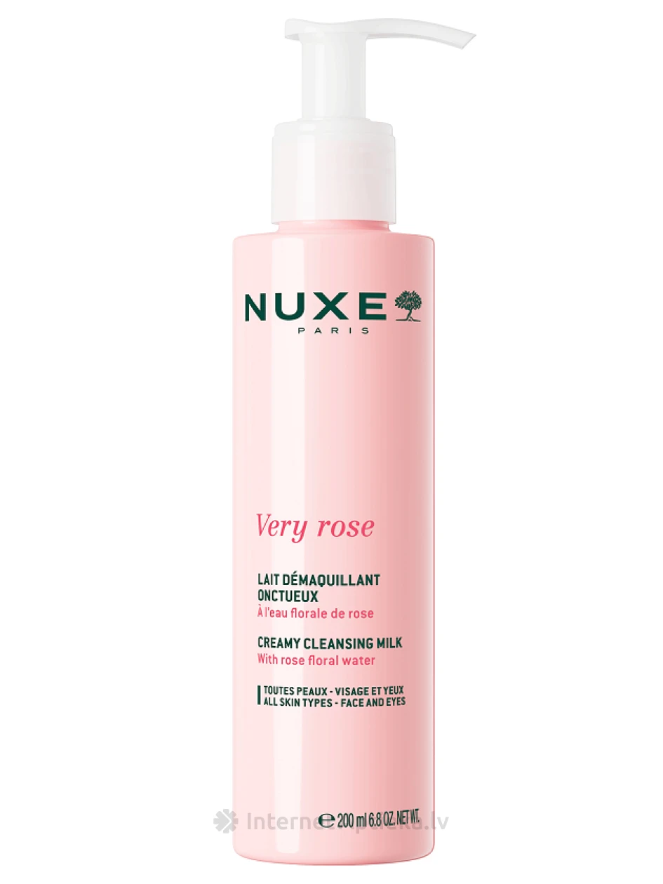 NUXE VERY ROSE Krēmveida attīrošs pieniņš, 200 ml | internetaptieka.lv