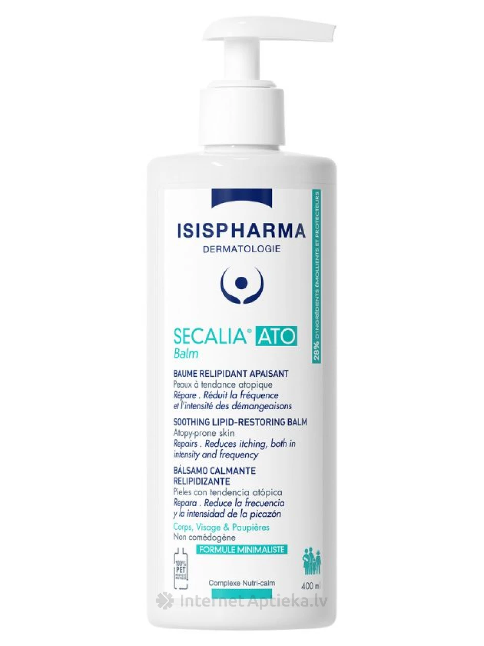 ISISPHARMA SECALIA ATO lipiide taastav palsam atoopilisele nahale, 400 ml | internetaptieka.lv