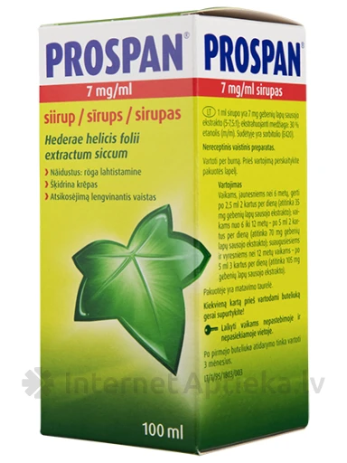 Prospan sīrups, 100 ml | internetaptieka.lv