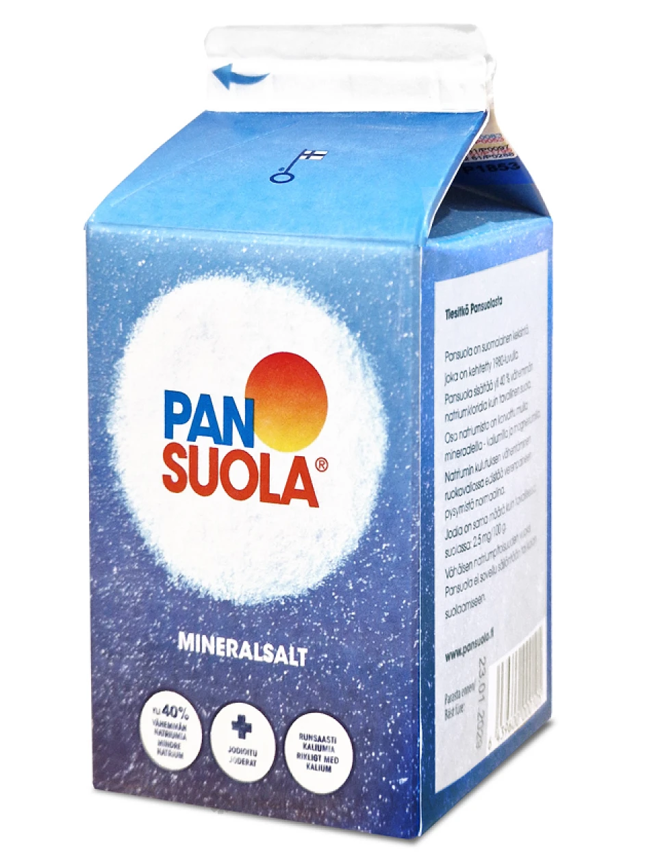 PanSalt минерализованная поваренная соль с йодом, 450 г | internetaptieka.lv