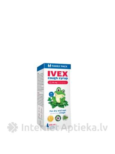 IVEX klepus sīrups Ģimenes paka no 1+ g.v., 200 ml | internetaptieka.lv
