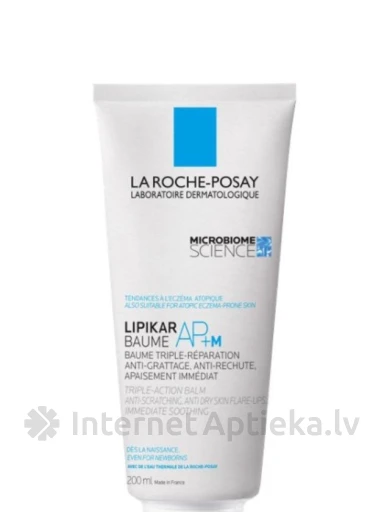 La Roche Posay Lipikar Baume AP+ M, lipīdus atjaunojošs balzams, 200 ml | internetaptieka.lv