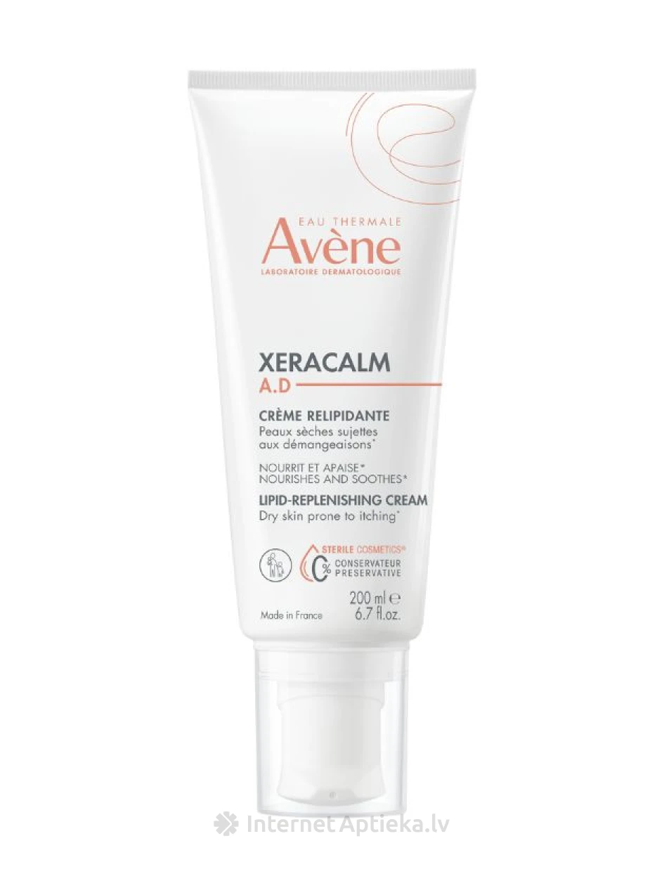 Avene Xeracalm Липидно-восстанавливающий крем для тела, 200 мл | internetaptieka.lv
