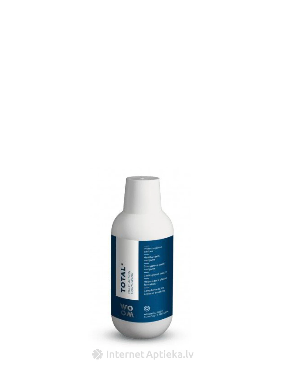 Woom Total+ ополаскиватель для полости рта, 500 мл | internetaptieka.lv