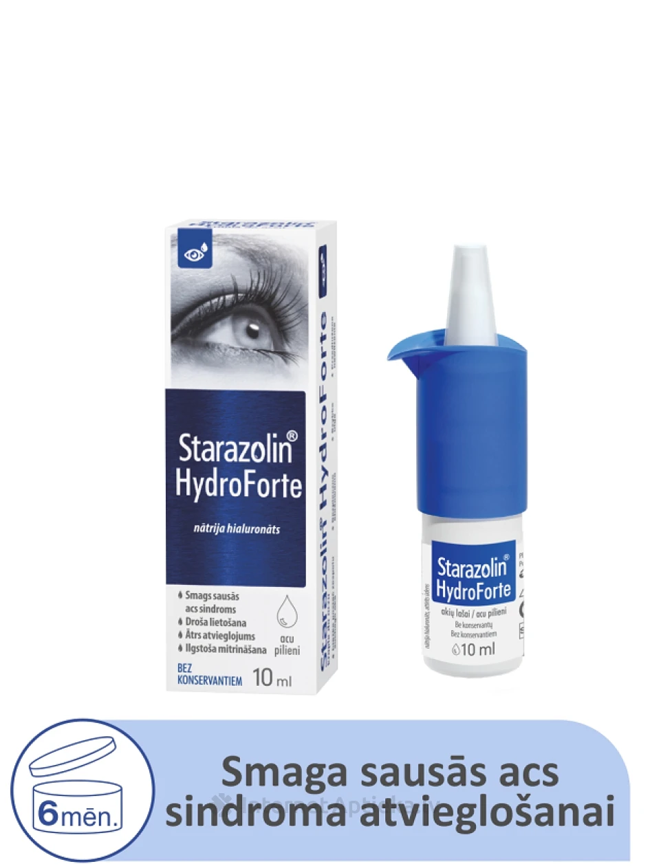 Starazolin HydroForte acu pilieni, 10 ml | internetaptieka.lv
