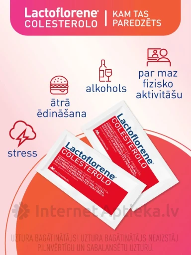 Lactoflorene Colesterolo pulveris, 20 paciņas | internetaptieka.lv