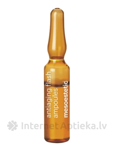 Mesoestetic antiaging flash ампулы с противовозрастным эффектом, 10 х 2 мл | internetaptieka.lv