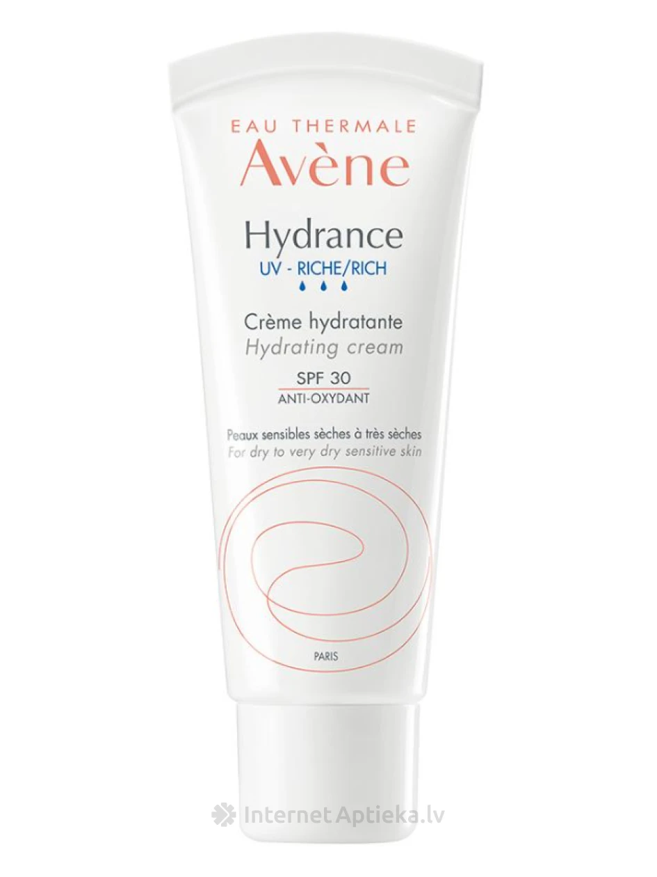 AVENE HYDRANCE UV-RICH Mitrinošs krēms sausai ādai, 40 ml | internetaptieka.lv