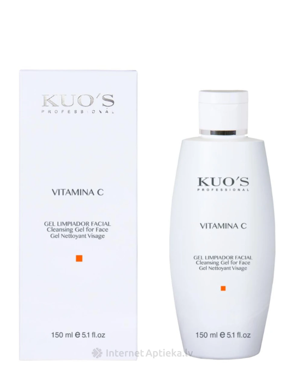 KUO`S C-vitamiiniga puhastusgeel näole, 150 ml | internetaptieka.lv