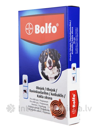 Bolfo kakla siksna suņiem pret blusām un ērcēm, 70 cm, 1 gb. | internetaptieka.lv