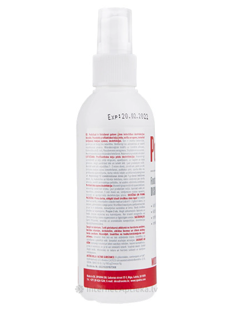 PodoSept pihusti jalgadele ja jalanõudele, 120 ml | internetaptieka.lv