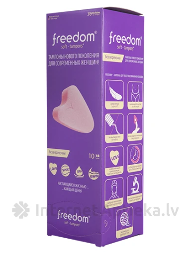 FREEDOM soft tamponi bez diedziņa, mini, 10 gb. | internetaptieka.lv