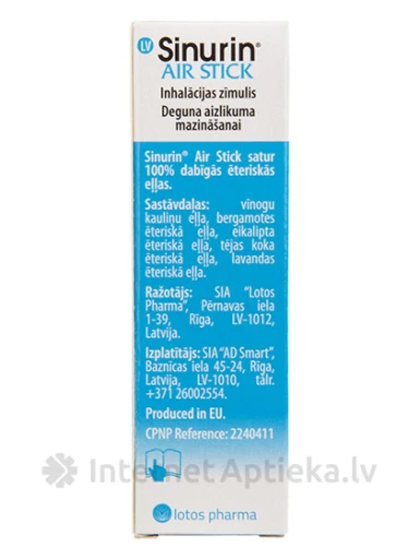 Sinurin Air Stick Inhalācijas zīmulis, 1 ml | internetaptieka.lv