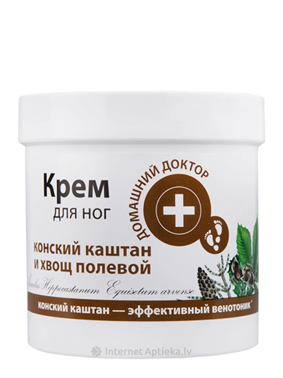 Domašnij Doktor Zirgkastanis un Lauka kosa krēms kājām, 250 ml | internetaptieka.lv