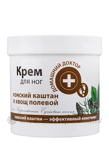 Domašnij Doktor Zirgkastanis un Lauka kosa krēms kājām, 250 ml | internetaptieka.lv