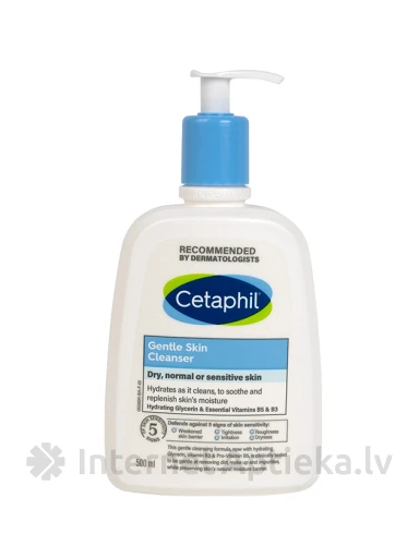 CETAPHIL Maigs līdzeklis ādas mazgāšanai, 500 ml | internetaptieka.lv