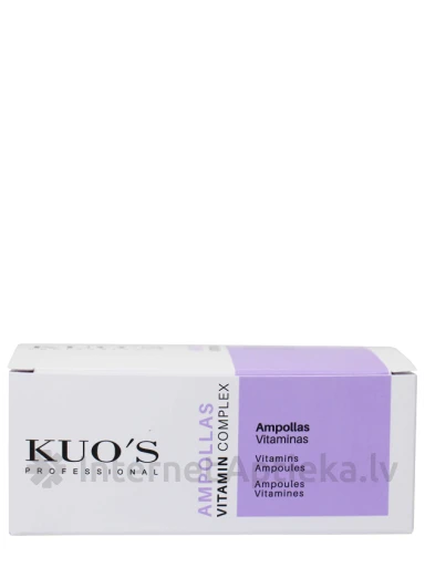 KUO`S VITAMIN COMPLEX Taastavad Juukseampullid, 10x6 ml | internetaptieka.lv