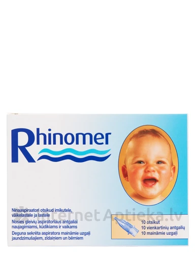 Rhinomer rezerves uzgaļi deguna aspiratoram, 10 gab. | internetaptieka.lv