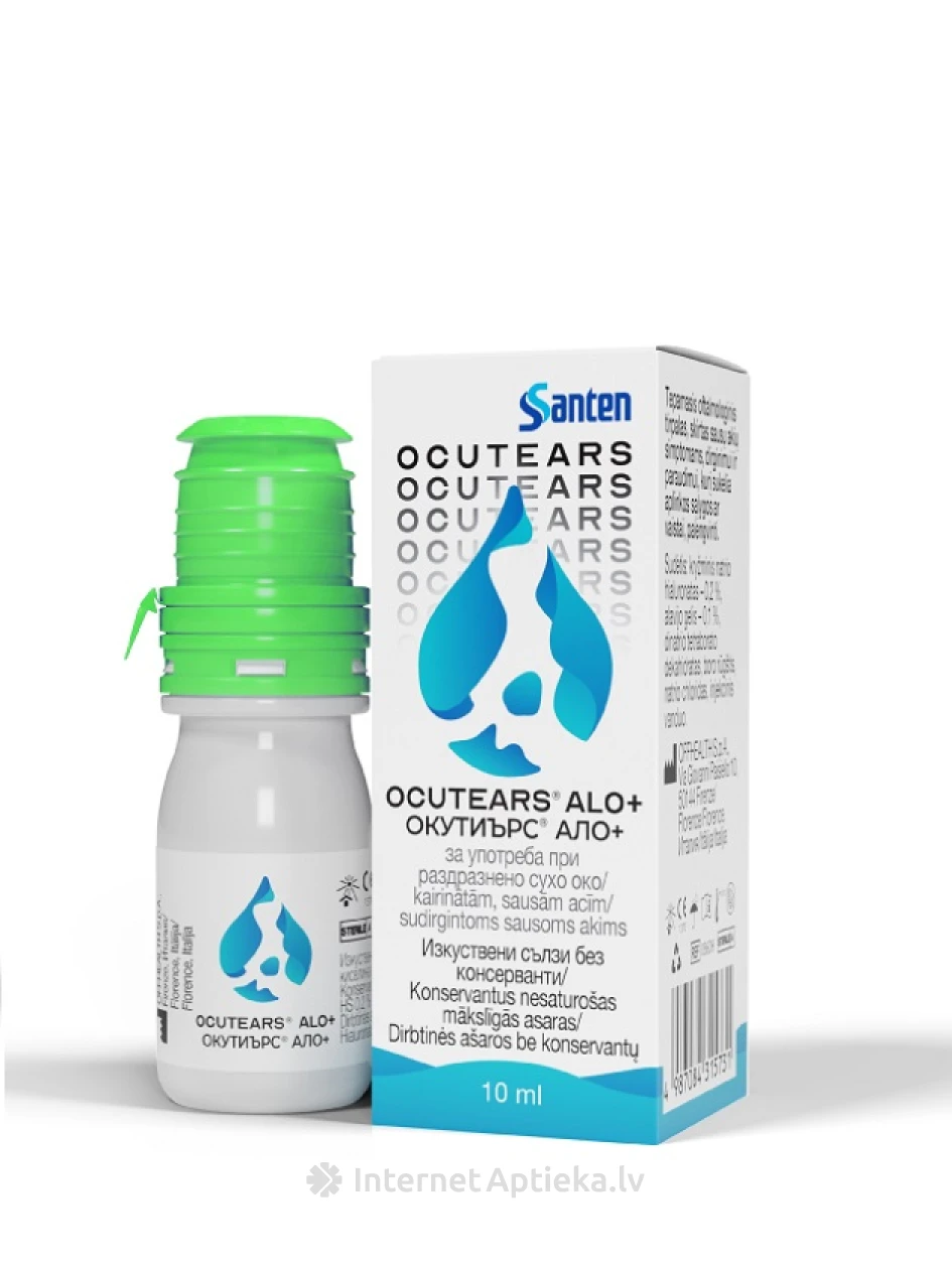 OCUTEARS ALO + глазные капли, 10 мл | internetaptieka.lv