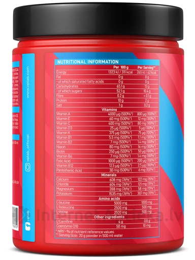 Vplab FitActive Apple and Blackcurrant Pulveris, 500 g | internetaptieka.lv