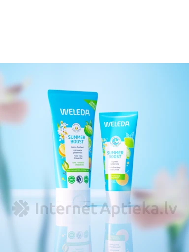 Weleda Summer Boost komplekts: dušas želeja 200 ml + roku krēms 50 ml | internetaptieka.lv