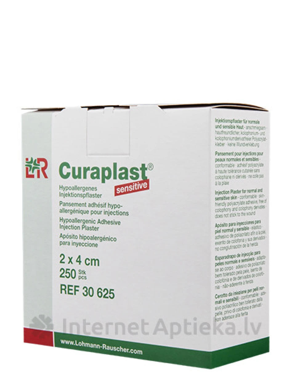 Curaplast Plāksteris, rullis, 2 x 4 cm, 250 gb. | internetaptieka.lv