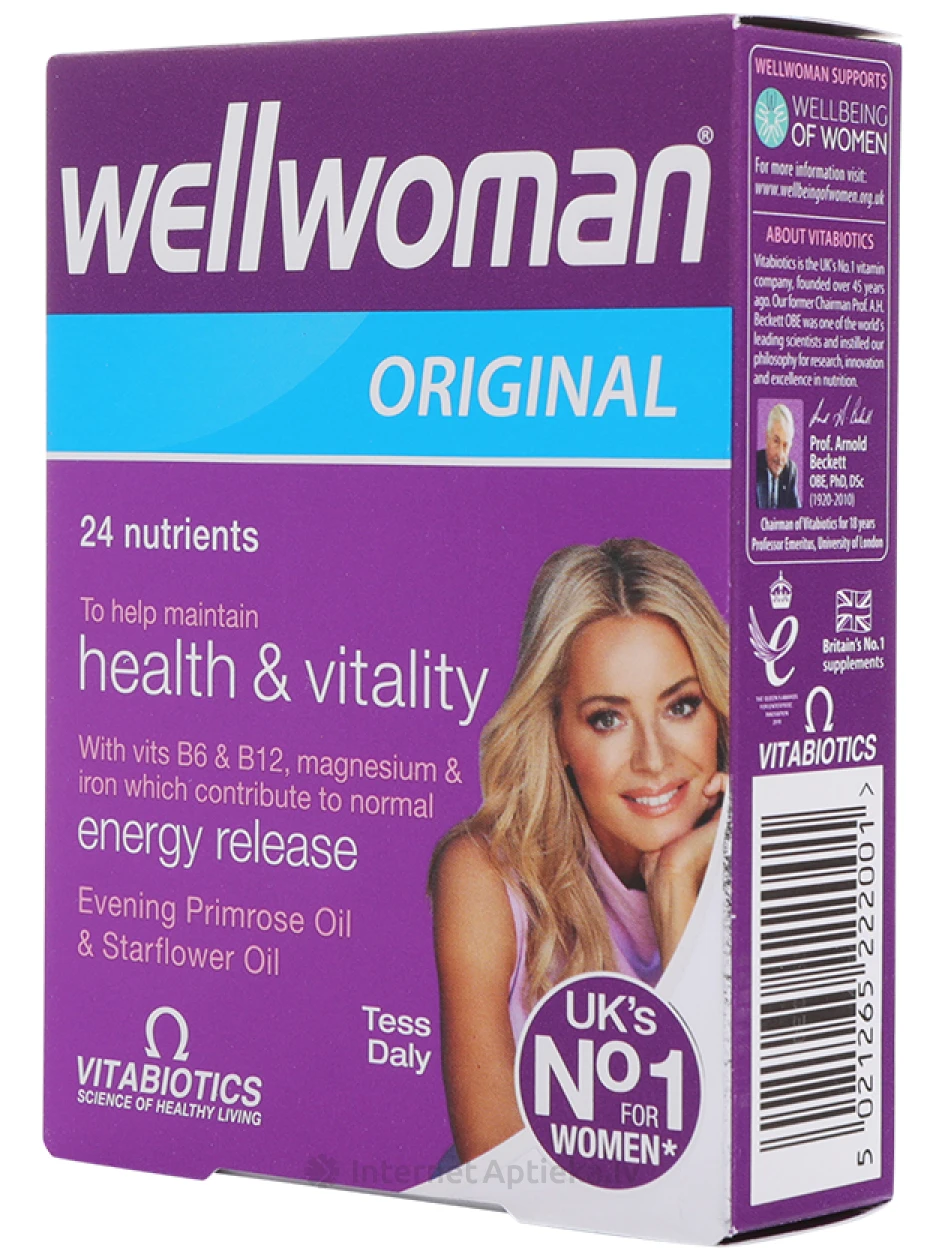 Vitabiotics Wellwoman Original витамины для женщин, 30шт