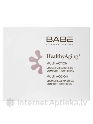 МНОГОФУНКЦИОНАЛЬНЫЙ КРЕМ ДЛЯ ЗРЕЛОЙ КОЖИ BABĒ HEALTHY AGING+, 50 мл | internetaptieka.lv