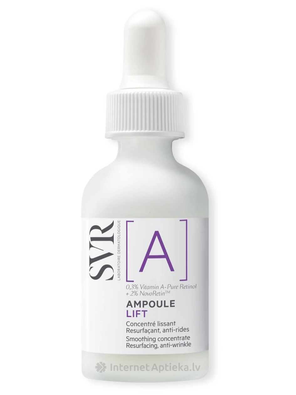 SVR AMPOULE [A] LIFT koncentrēts nostiprinošs sejas serums ar retinolu, 30 ml | internetaptieka.lv